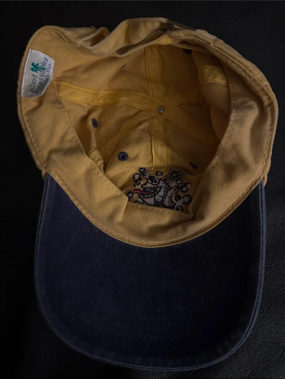 Key West Kids Yellow & Navy Florida Baseball Cap